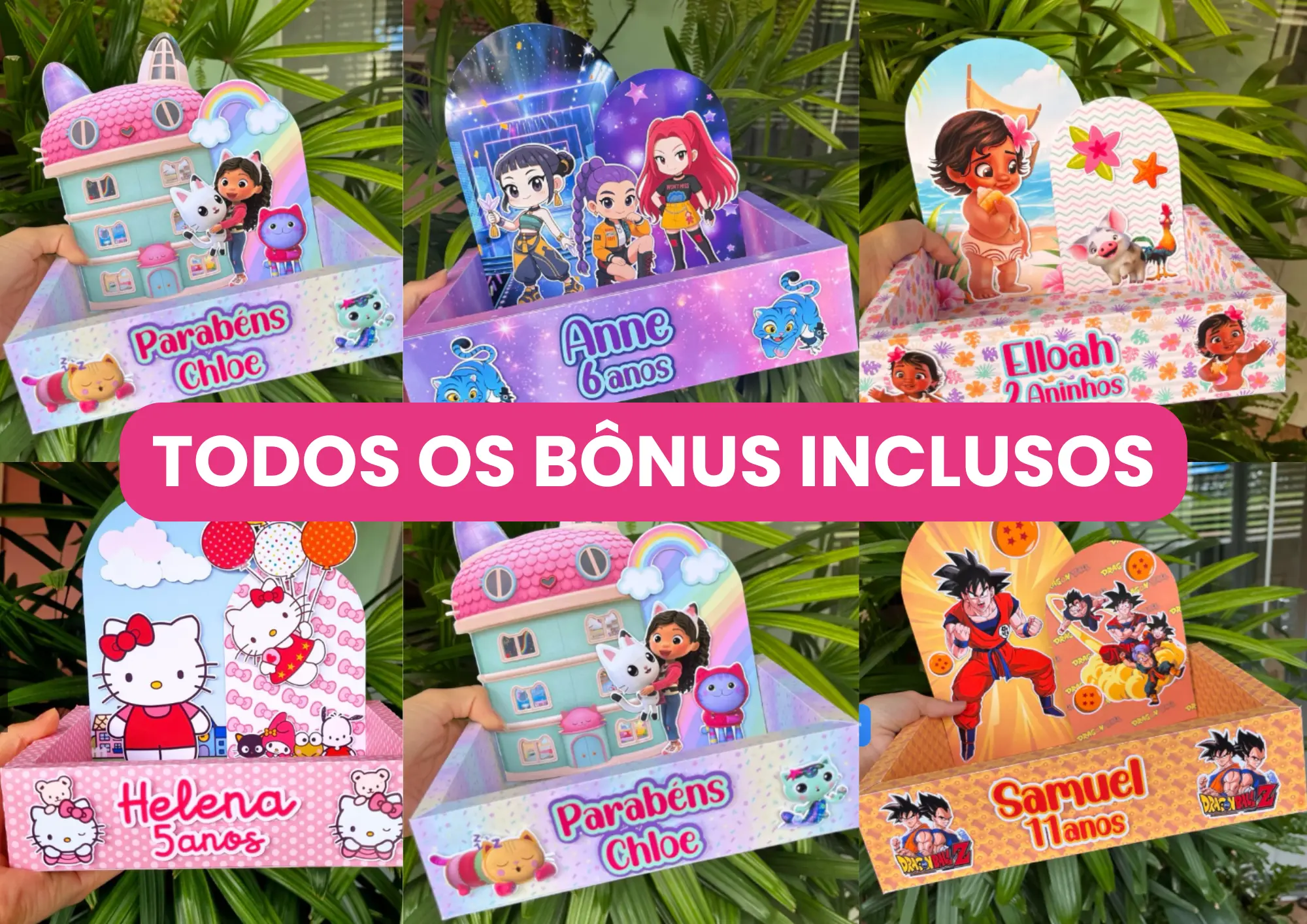 Todos os bônus inclusos no Plano Completo